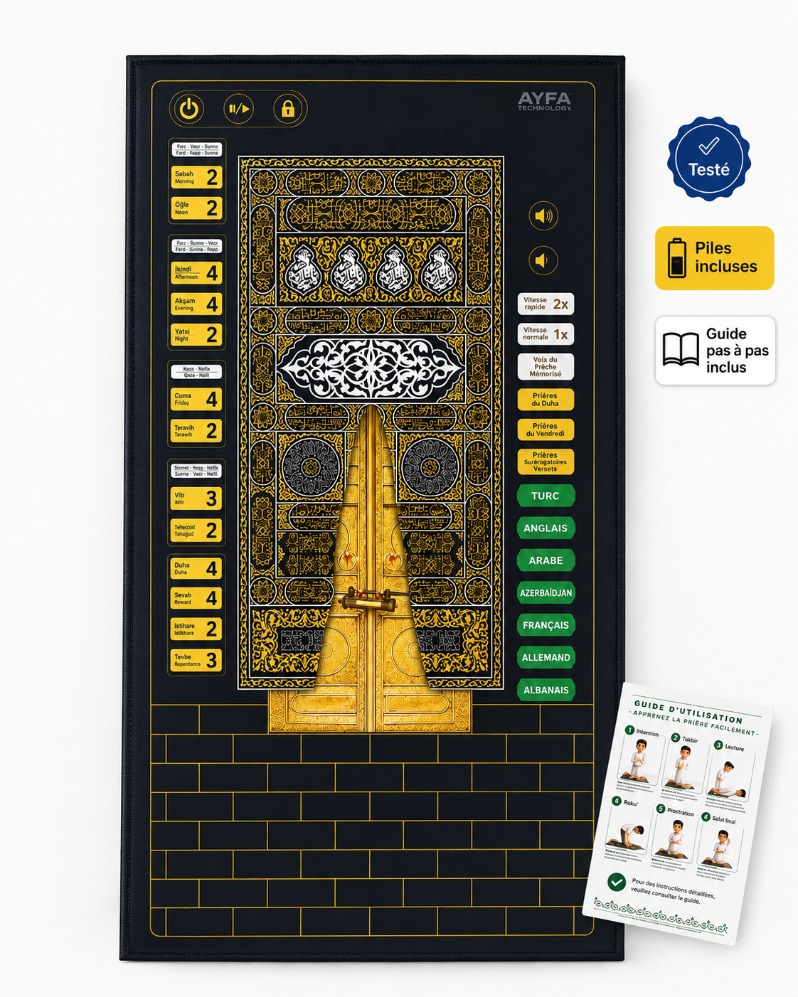 SAJDORA – Tapis de prière interactif