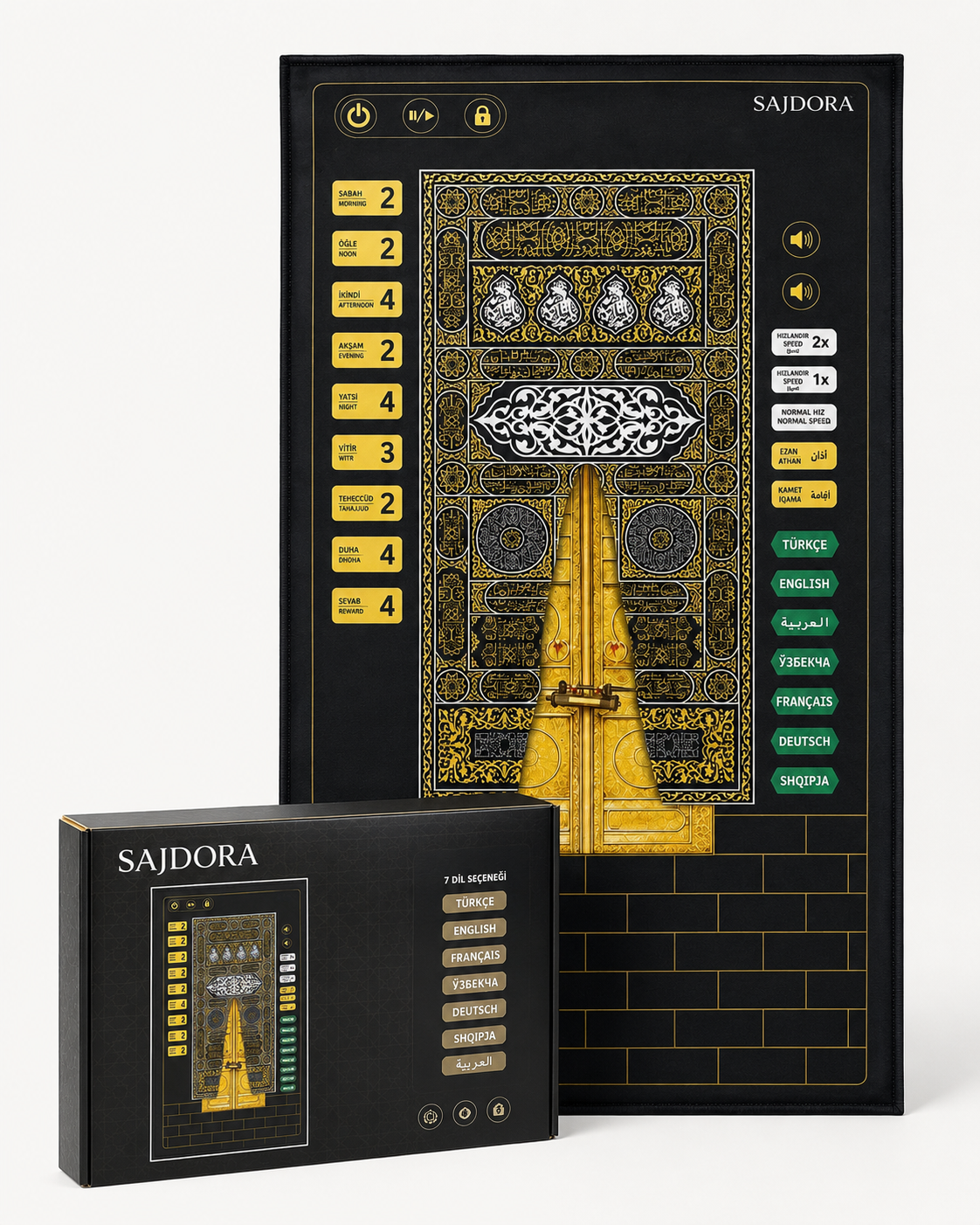 SAJDORA – Tapis de prière interactif
